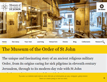 Tablet Screenshot of museumstjohn.org.uk